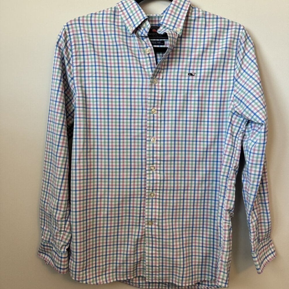 Vineyard Vines boys Size Large (L) Vineyard Vines Whale Shirt Men's Multicolor P - Picture 4 of 4